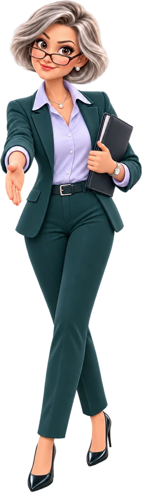 Frau Dr. Engel reicht die Hand