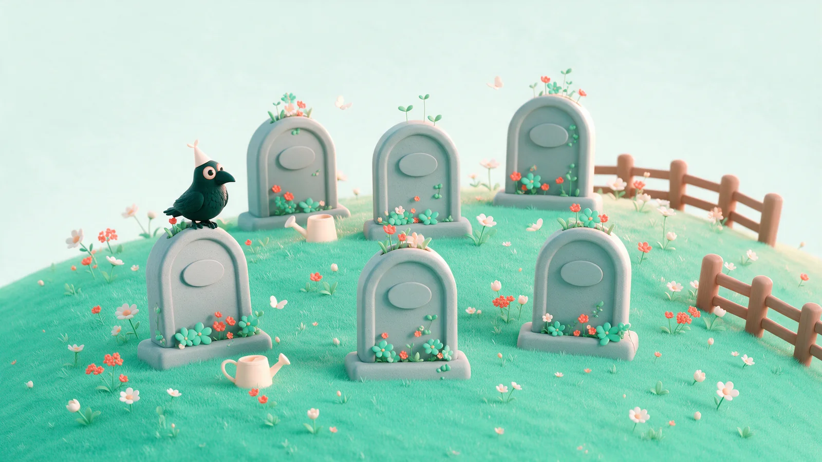 Der Friedhof ist zu einem blühenden Garten geworden
